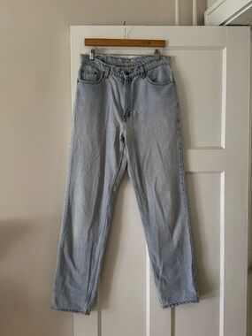 VTG 90s LEVI’S 512 Slim Fit Straight Leg Light Wash Denim Jeans Sz 14